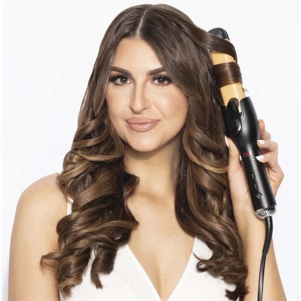 CHI Air Setter 2-in-1 Flat Iron and Curler Gold And Black Hair Tool Ceramic - Picture 4 of 12